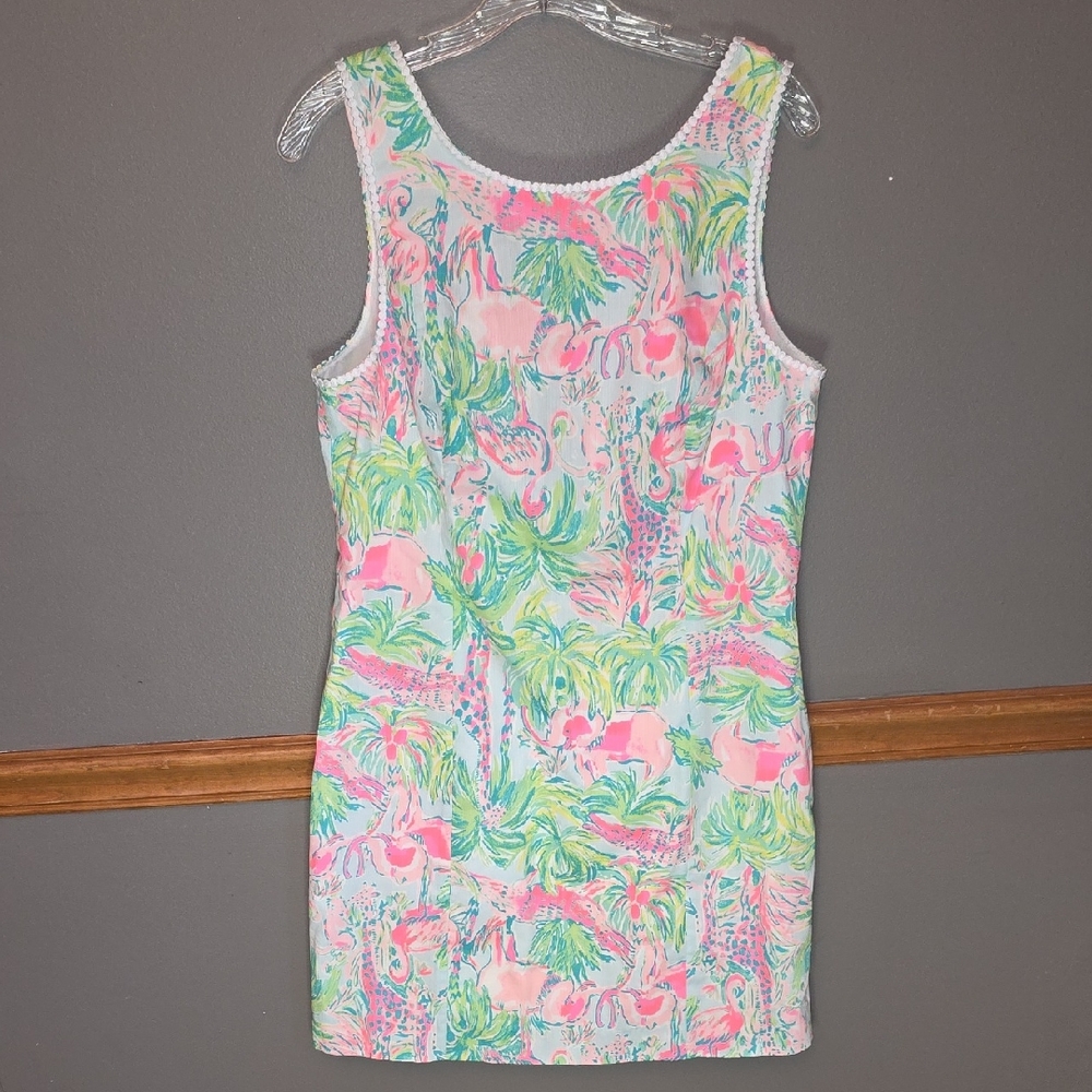 Lilly Pulitzer Pink and Green Tropical Dress